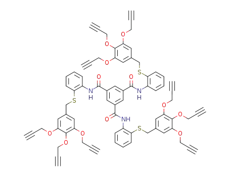 C<sub>75</sub>H<sub>57</sub>N<sub>3</sub>O<sub>12</sub>S<sub>3</sub>
