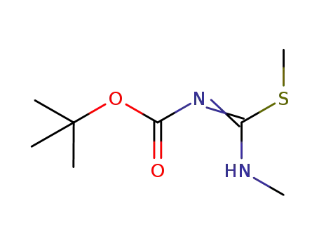 Molecular Structure of 213739-25-4 (Carbamic acid, [(methylamino)(methylthio)methylene]-, 1,1-dimethylethyl ester)