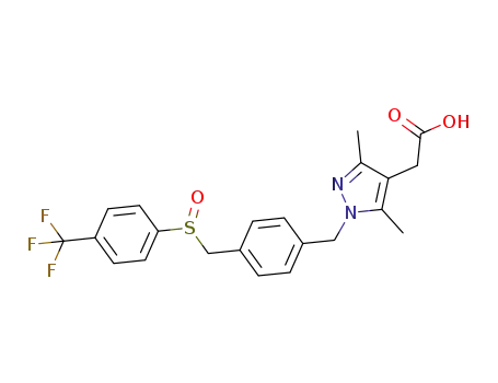 {3,5-dimethyl-1-[4-(4-trifluoromethyl-benzenesulfinylmethyl)-benzyl]-1H-pyrazol-4-yl}-acetic acid