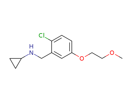 N-(2-chloro-5-(2-methoxyethoxy)benzyl)cyclopropanamine