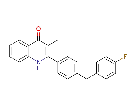2-(4-(4-fluorobenzyl)phenyl)-3-methylquinolin-4(1H)-one