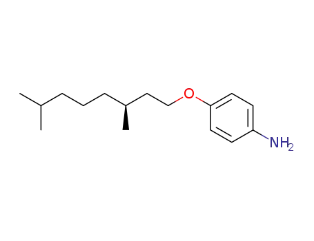 Molecular Structure of 325770-72-7 ((S)-(+)-4-((3,7-dimethyloctyl)oxy)aniline)