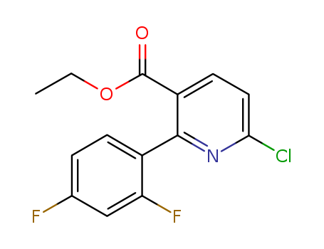 3-Pyridinecarboxylicacid, 6-chloro-2-(2,4-difluorophenyl)-, ethyl ester