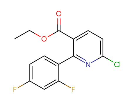 Ethyl 2-(2,4-difluorophenyl)-6-chloronicotinate