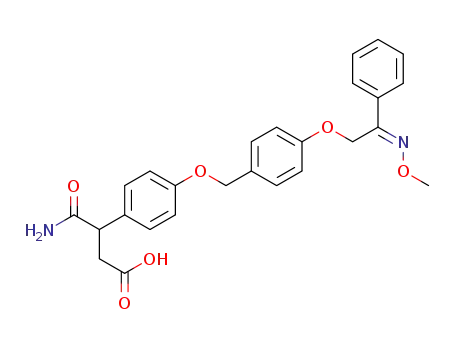 4-amino-3-{4-[(4-{[(2Z)-2-(methoxyimino)-2-phenylethyl]oxy}benzyl)oxy]phenyl}-4-oxobutanoic acid