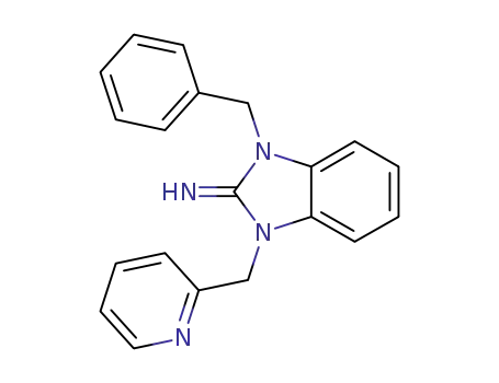 1-benzyl-3-pyridin-2-ylmethyl-1,3-dihydro-benzoimidazol-2-ylideneamine