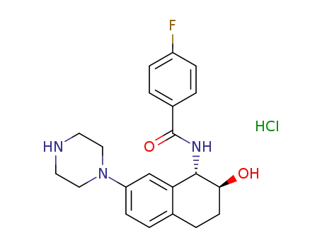 4-fluoro-N-((1S,2S)-2-hydroxy-7-(piperazin-1-yl)-1,2,3,4-tetrahydronaphthalen-1-yl)benzamide hydrochloride