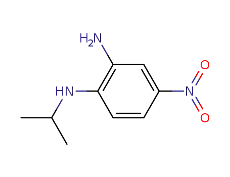 Molecular Structure of 56136-70-0 (N<sup>1</sup>-isopropyl-4-nitrobenzene-1,2-diamine)
