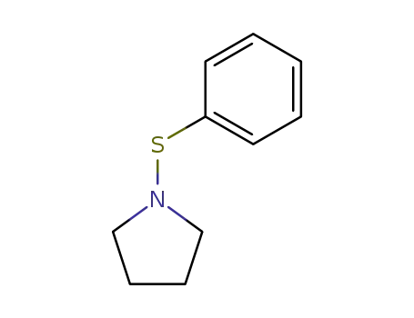 Molecular Structure of 34780-06-8 (Pyrrolidine, 1-(phenylthio)-)