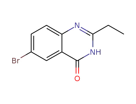 Molecular Structure of 88624-84-4 (4(1H)-Quinazolinone, 6-bromo-2-ethyl-)