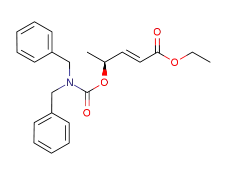 ethyl (2E,4S)-4-(dibenzylaminocarbonyloxy)pent-2-enoate