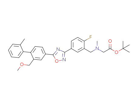 tert-butyl N-(2-fluoro-5-{5-[2-(methoxymethyl)-2'-methylbiphenyl-4-yl]-1,2,4-oxadiazol-3-yl}benzyl)-N-methylglycinate