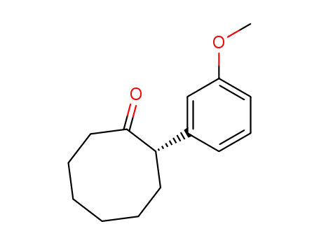 Molecular Structure of 1278594-27-6 ((S)-2-(3-methoxyphenyl)cyclooctanone)
