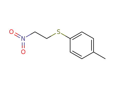 Molecular Structure of 136399-24-1 (1-methyl-4-[(2-nitroethyl)sulfanyl]benzene)