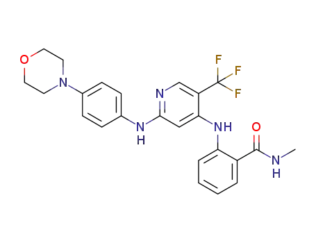 N-methyl-2-{[2-{[4-(4-morpholinyl)phenyl]amino}-5-(trifluoromethyl)-4-pyridinyl]amino}benzamide