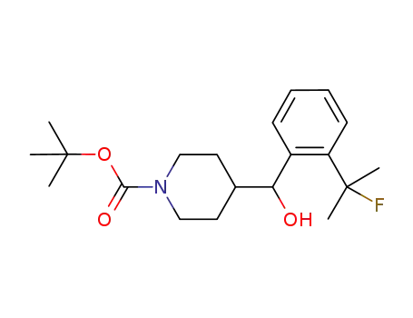 tert-butyl-4-{[2-(2-fluoropropan-2-yl)phenyl](hydroxy)methyl}piperidine-1-carboxylate