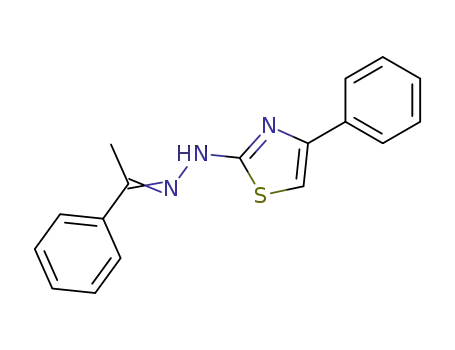 N-(1-phenyl-ethylidene)-N'-(4-phenyl-thiazol-2-yl)hydrazine