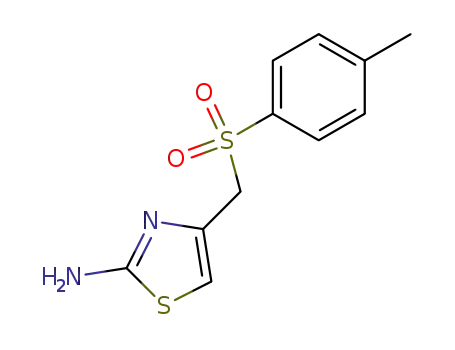 Molecular Structure of 297743-27-2 (4-(toluene-4-sulfonylmethyl)-thiazol-2-ylamine)