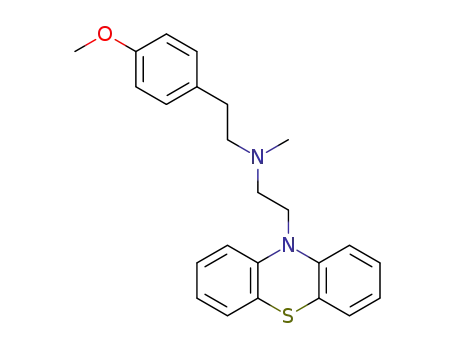 Molecular Structure of 311332-89-5 (2-(4-methoxyphenyl)-N-methyl-N-(2-phenothiazin-10-ylethyl)ethanamine)
