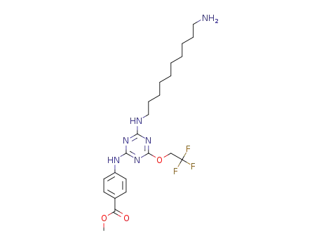 methyl 4-(4-(10-aminodecylamino)-6-(2,2,2-trifluoroethoxy)-1,3,5-triazin-2-ylamino)benzoate