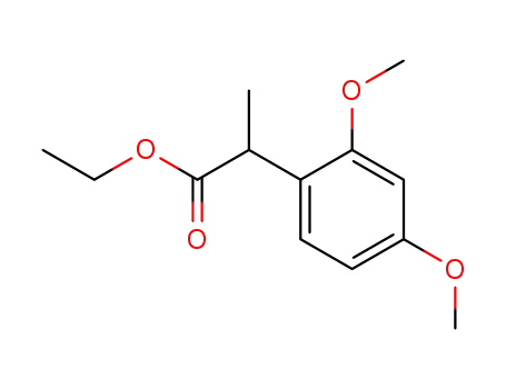 Molecular Structure of 70817-46-8 (ethyl 2-(2,4-dimethoxyphenyl)propanoate)