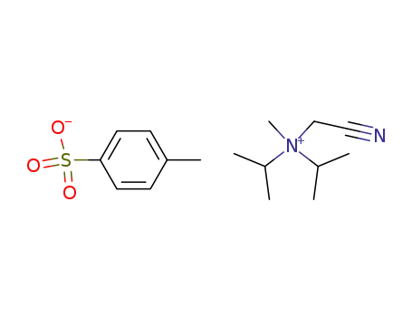 Molecular Structure of 950901-91-4 ((cyanomethyl)diisopropylmethylammonium tosylate)