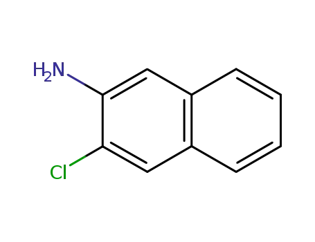 Molecular Structure of 38410-42-3 (2-Amino-3-chloronaphthalene)