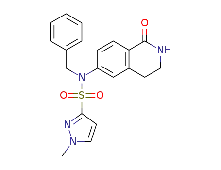 1-methyl-1H-pyrazole-3-sulfonic acid benzyl-(1-oxo-1,2,3,4-tetrahydro-isoquinolin-6-yl)-amide