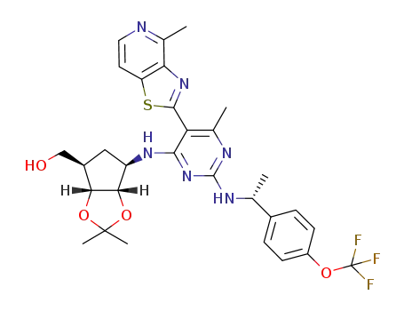 C<sub>30</sub>H<sub>33</sub>F<sub>3</sub>N<sub>6</sub>O<sub>4</sub>S