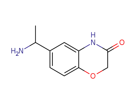 Molecular Structure of 159459-52-6 (6-(1-AMINOETHYL)-2H-1,4-BENZOXAZIN-3(4H)-ONE)