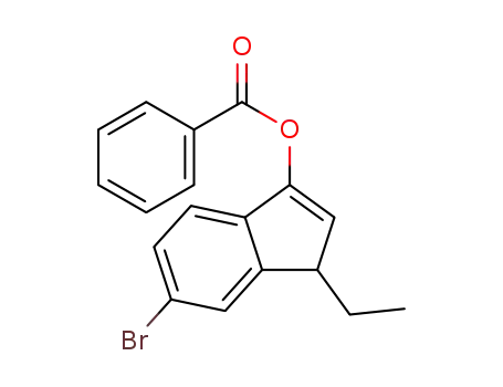 6-bromo-1-ethyl-1H-inden-3-yl benzoate