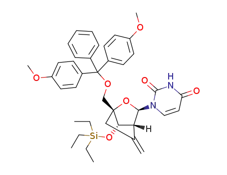 (1R,3R,4R,7S)-1-(4,4'-dimethoxytrityloxymethyl)-5-methylene-7-(triethylsilyloxy)-3-(uracil-1-yl)-2-oxabicyclo[2.2.1]heptane