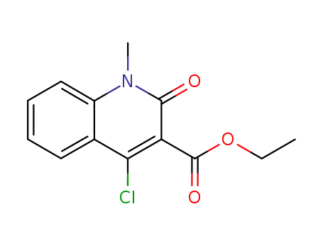 Molecular Structure of 75483-04-4 (4-Chloro-1,2-dihydro-3-(ethoxycarbonyl)-1-methyl-2-oxoquinoline)