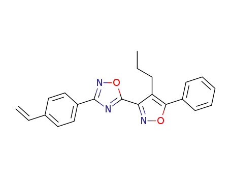 5-(5-phenyl-4-propylisoxazol-3-yl)-3-(4-vinylphenyl)-1,2,4-oxadiazole