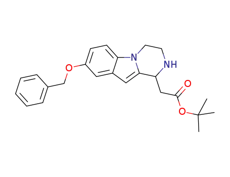 tert-butyl 2-(8-(benzyloxy)-1,2,3,4-tetrahydropyrazino[1,2-a]indol-1-yl)acetate