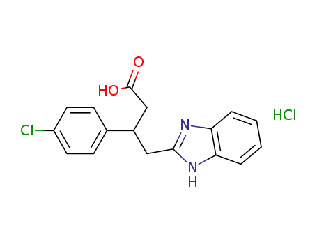 4-(2-benzimidazolyl)-3-(4-chlorophenyl)butanoic acid monohydrochloride
