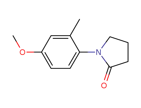 Molecular Structure of 727993-66-0 (1-[2-methyl-4-(methyloxy)phenyl]-2-pyrrolidinone)
