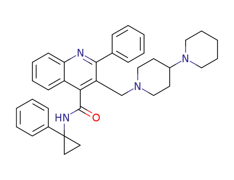 3-(1,4'-bipiperidin-1'-ylmethyl)-2-phenyl-N-(1-phenylcyclopropyl)-4-quinolinecarboxamide