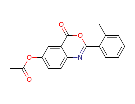 2-(2-methylphenyl)-4-oxo-4H-3,1-benzoxazin-6-yl acetate