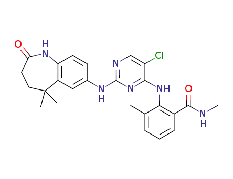 2-(5-chloro-2-(5,5-dimethyl-2-oxo-2,3,4,5-tetrahydro-1H-benzo[b]azepin-7-ylamino)pyrimidin-4-ylamino)-N,3-dimethylbenzamide