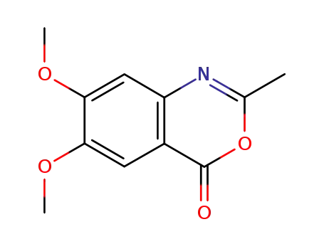 Molecular Structure of 6286-65-3 (6,7-DIMETHOXY-2-METHYL-3,1-BENZOXAZIN-4-ONE)