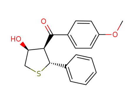 ((2R,3S,4S)-4-hydroxy-2-phenyltetrahydrothiophen-3-yl)(4-methoxyphenyl)methanone