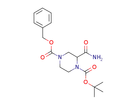 1,4-Piperazinedicarboxylic acid, 2-(aminocarbonyl)-,
1-(1,1-dimethylethyl) 4-(phenylmethyl) ester