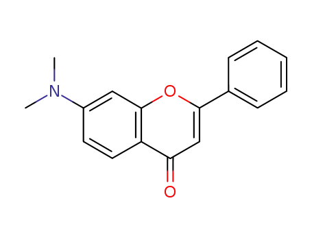 Molecular Structure of 93315-70-9 (Flavone, 7-(dimethylamino)- (7CI))