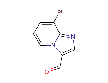Molecular Structure of 1232038-99-1 (Imidazo[1,2-a]pyridine-3-carboxaldehyde, 8-bromo-)