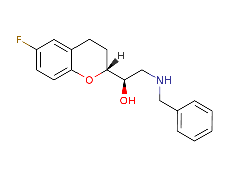 (R)-2-benzylamino-1-((R)-6-fluoro-3,4-dihydro-2H-chromen-2-yl)ethanol