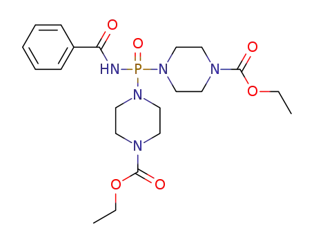N-benzoyl-N',N''-bis(4-ethoxycarbonylpiperazinyl) phosphoric triamide