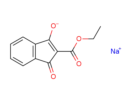 Molecular Structure of 91446-49-0 (2-[ethoxy(hydroxy)methylidene]-1H-indene-1,3(2H)-dione)