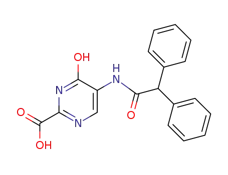 5-(2,2-diphenylacetarnido)-4-hydroxypyrimidine-2-carboxylic acid