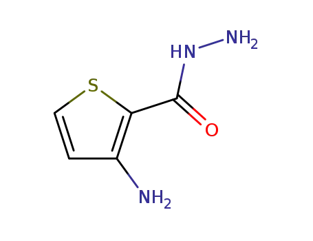 Molecular Structure of 137844-98-5 (2-Thiophenecarboxylicacid,3-amino-,hydrazide(9CI))